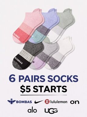 (100-198)Top Brand 🧦  + 📦 Flat Rate SHIPPING Bundle as many as you like